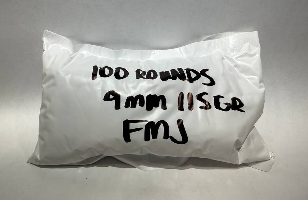 Product image of Loose 9mm, 115g, FMJ (bag of 100 rounds)